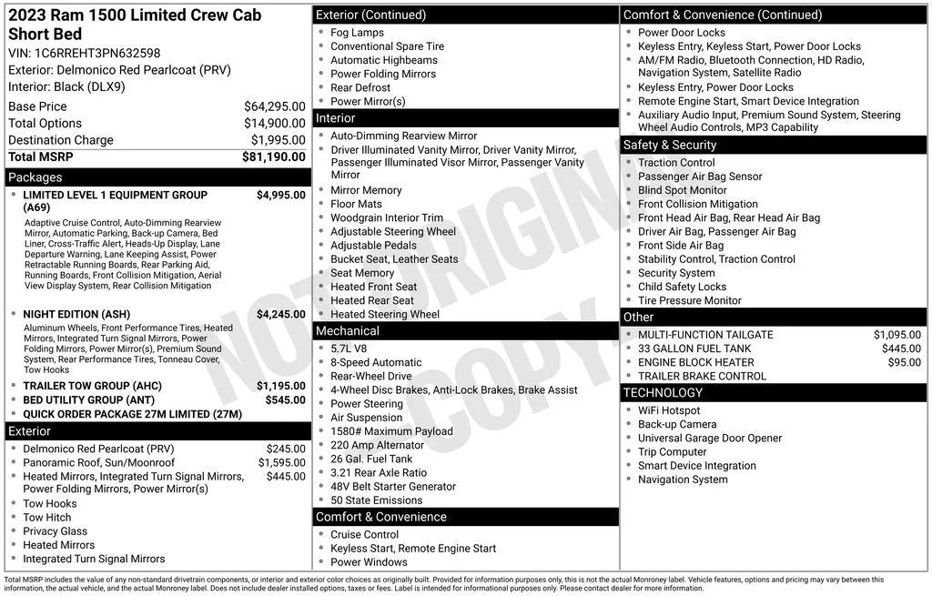 ram ram 1500 pickup 2023 1C6RREHT3PN632598 image ram ram 1500 pickup 2023 1C6RREHT3PN632598 image
